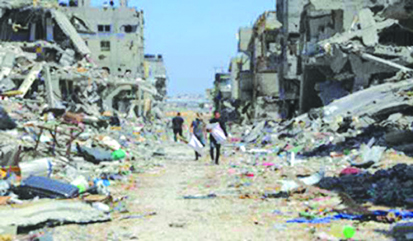 गाजा में फिलीस्तीनियों की मौत का आंकड़ा बढक़र 34,535 हुआ
