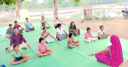 अंतर्राष्ट्रीय योग दिवस: जिले के 101 अमृत सरोवर स्थलों में हुआ योगाभ्यास