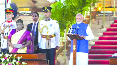 नरेंद्र मोदी लगातार तीसरी बार बने भारत के प्रधानमंत्री 