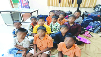  आरपीएफ पुलिस ने दुर्ग रेलवे स्टेशन से 12 बच्चों को किया बरामद